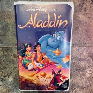 1992 Aladdin Black Diamond Collection Original VHS Tape and Case -1992 Release